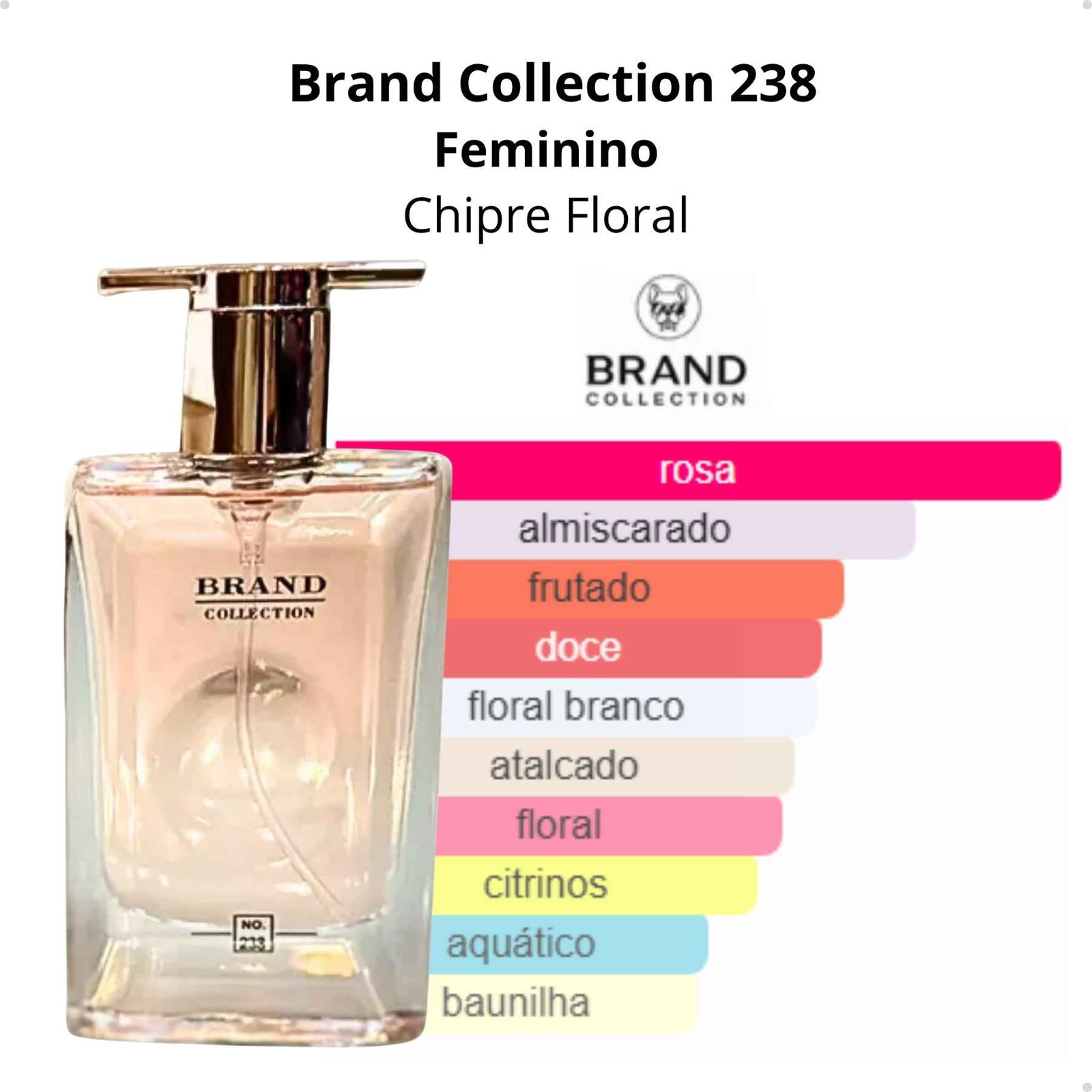 Perfume Brand Collection No. 238 Feminino - Insp. Idôle Lancôme - Eau de Parfum 25ml - Imagem 4