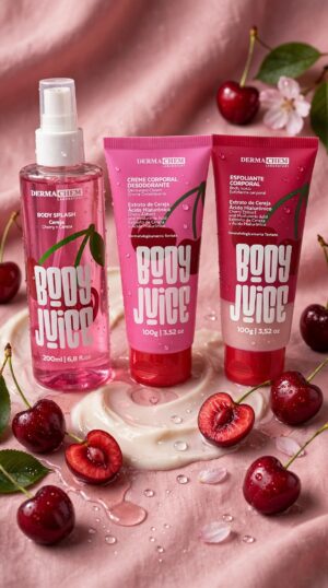 KIT BODY JUICE CEREJA - O CHEIRINHO MAIS SENSUAL, MARCANTE E VICIANTE | Derma Chem