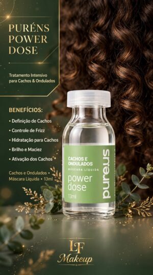 PURÉNS POWER DOSE - MÁSCARA LÍQUIDA CACHOS E ONDULADOS 13ml