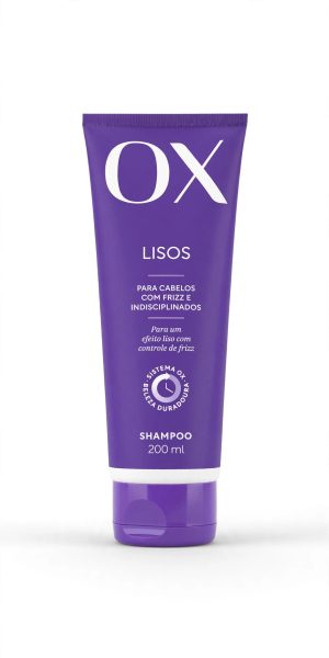 SHAMPOO OX LISOS 200ml - Para Cabelos com Frizz e Indisciplinados