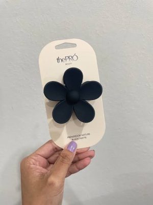 Prendedor Nature Flor Black Matte - thePRÓ: