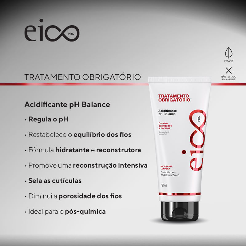 Eico Pro Tratamento Obrigatório - Acidificante pH Balance 180ml