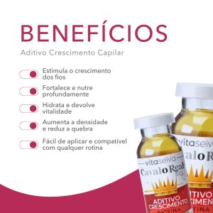 Vita Seiva Cavalo Real - Aditivo Crescimento com Biotina 20ml