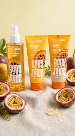 KIT BODY JUICE MARACUJÁ - CALMANTE, ILUMINADOR E SUPER CHEIROSO | Derma Chem