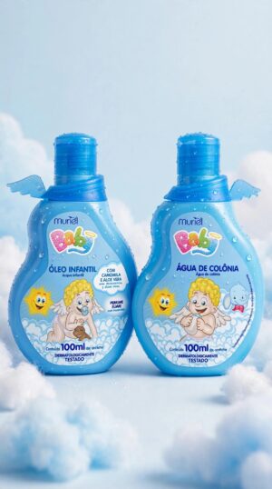 KIT MURIEL BABY AZUL - O CLÁSSICO CHEIRINHO DE BEBÊ 2x 100ML