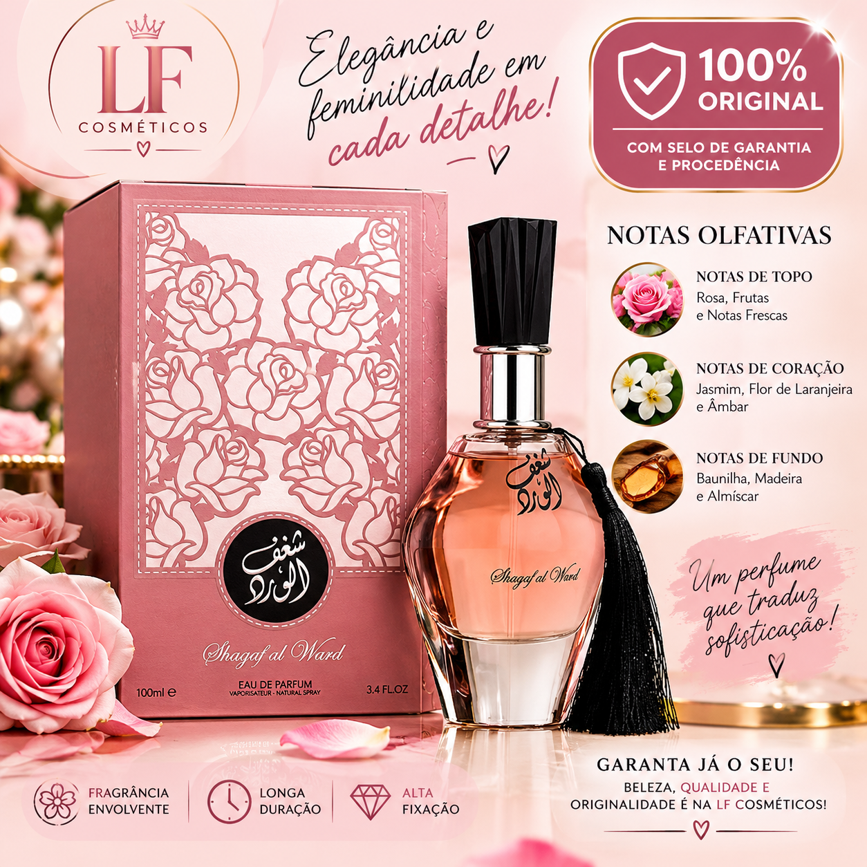 SHAGAF AL WARD - 100ml Eau de Parfum